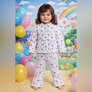 Floral Jacket and Pants Set